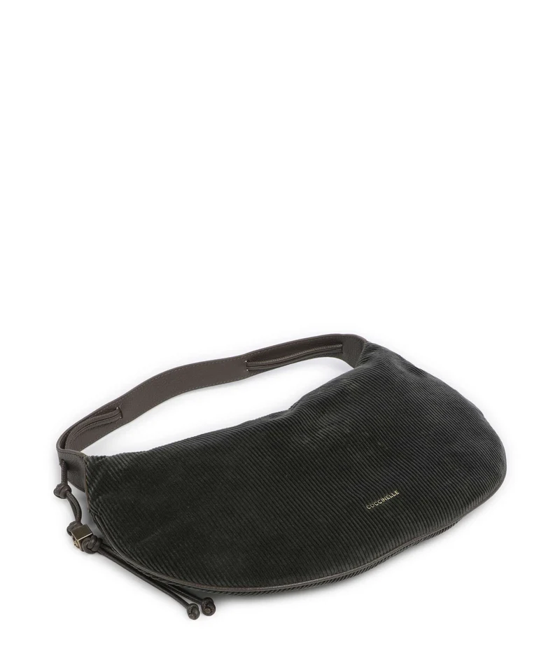 Coccinelle Thess Corduroy Beuteltasche fango