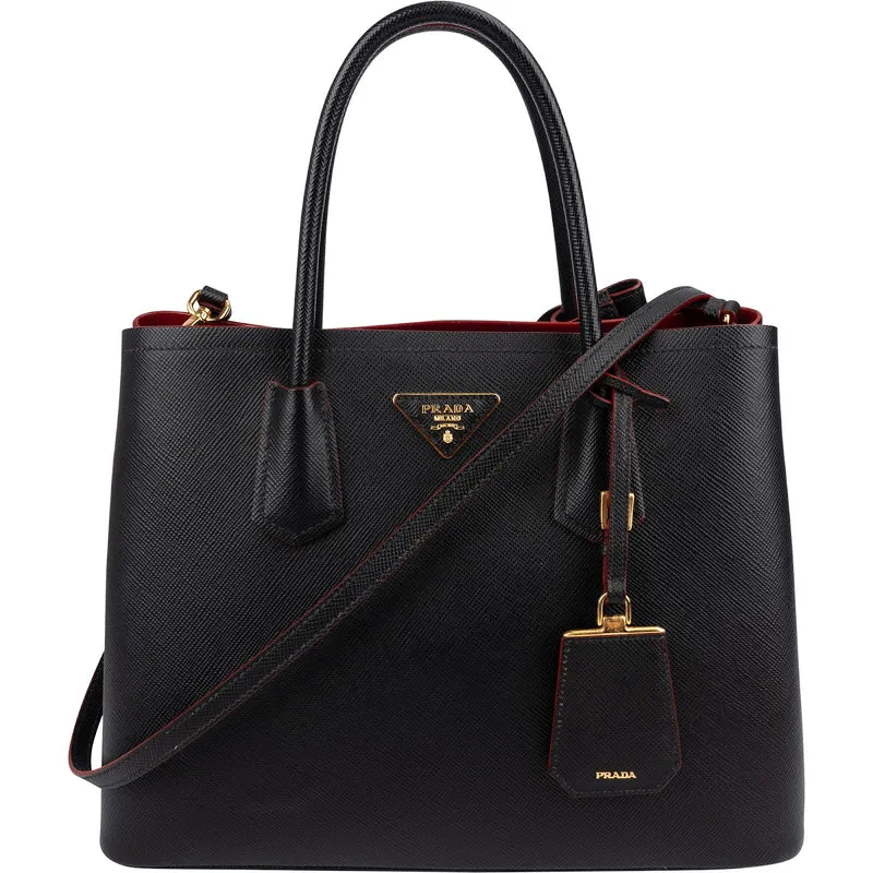 Prada Saffiano Leather Galleria Large Tote Handbag