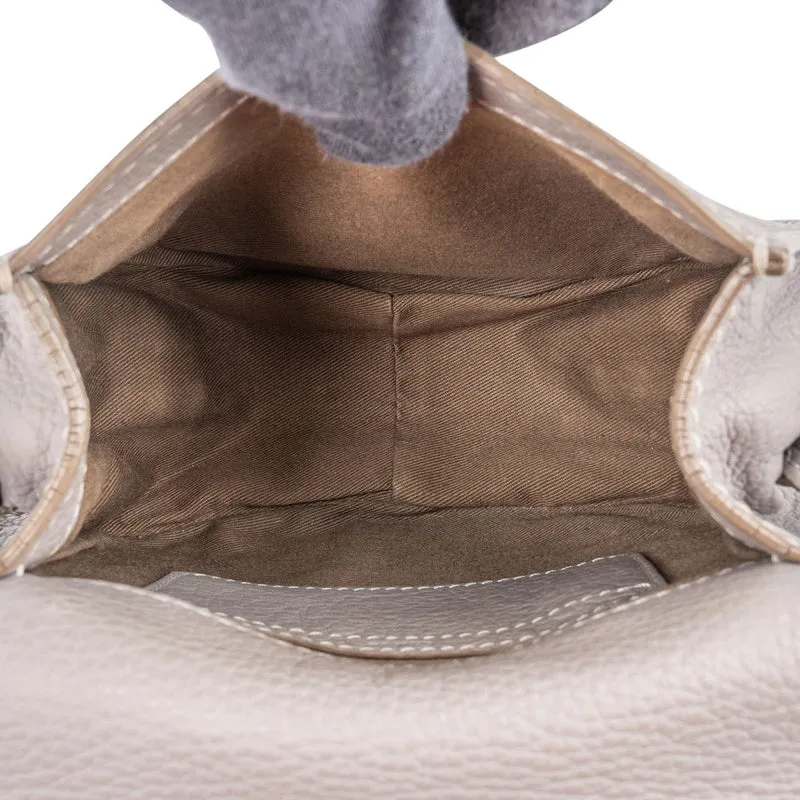 Chloé Grained Leather Marcie Small Saddle Crossbody Bag