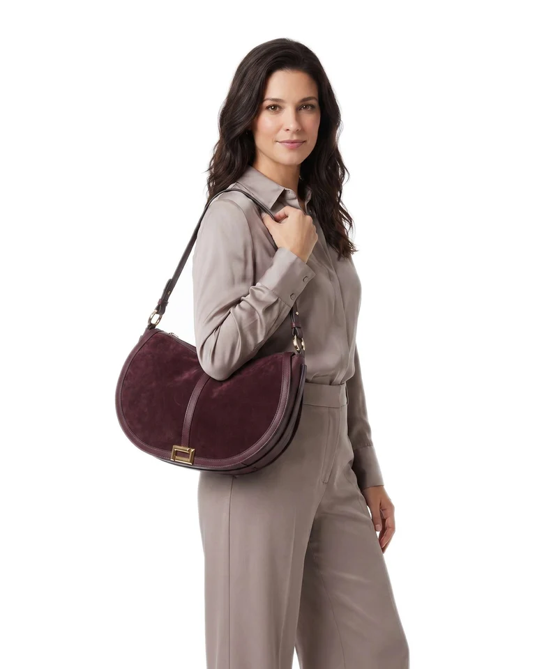 Lancel Céleste L Schultertasche cassis
