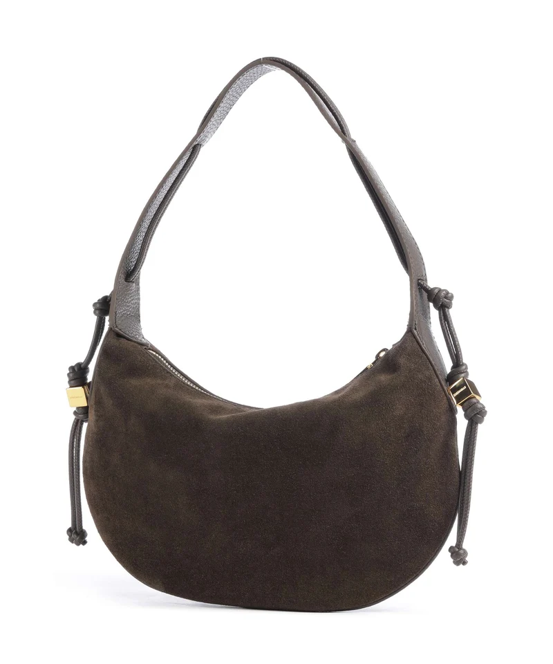 Coccinelle Thess Suede Beuteltasche fango