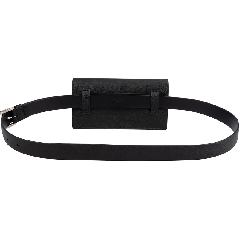Prada Black Saffiano Leather Crossbody Belt Bag