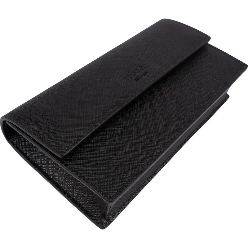 Prada Black Saffiano Leather Crossbody Belt Bag