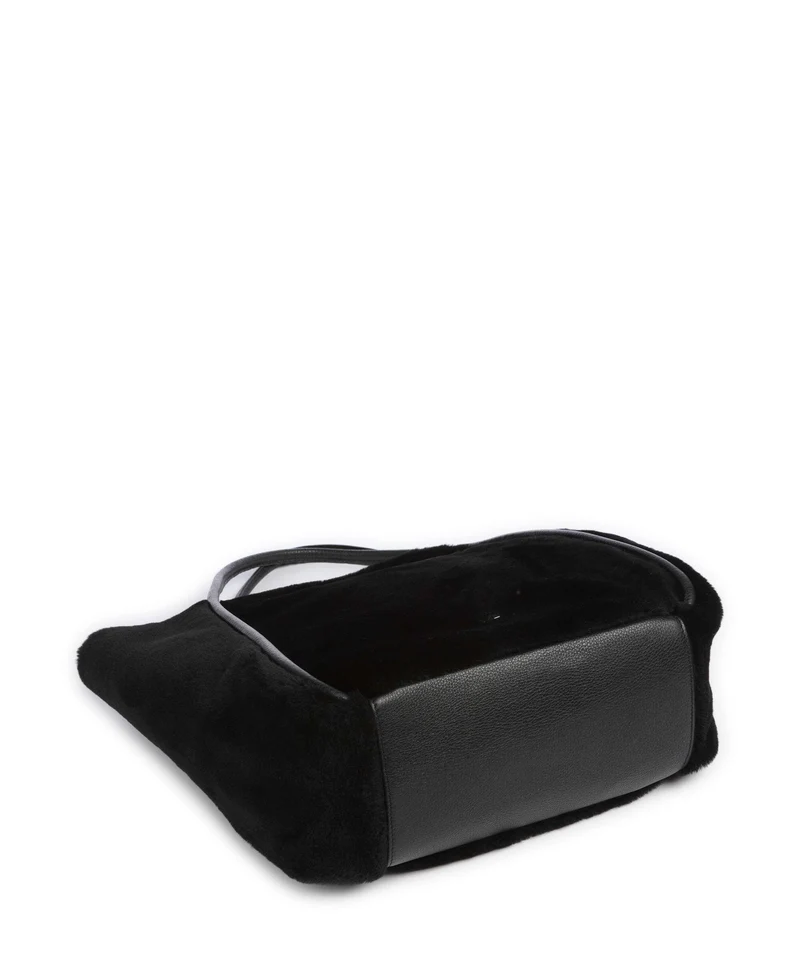 Abro Shearling Willow Shopper black/nickel