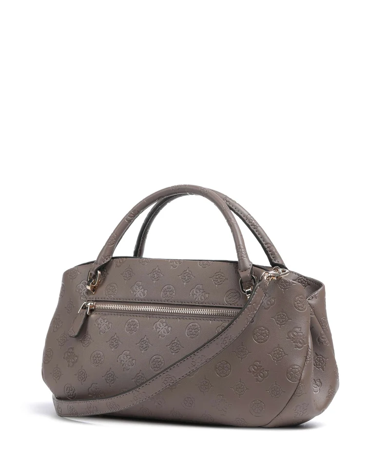 Guess Carmella Handtasche taupe logo