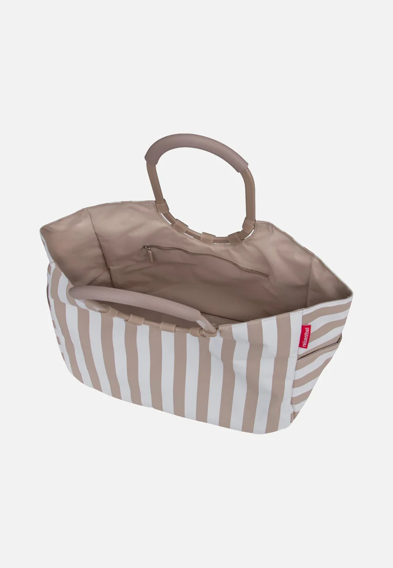 Loopshopper L Summerstripes Coffee - Einkaufskorb