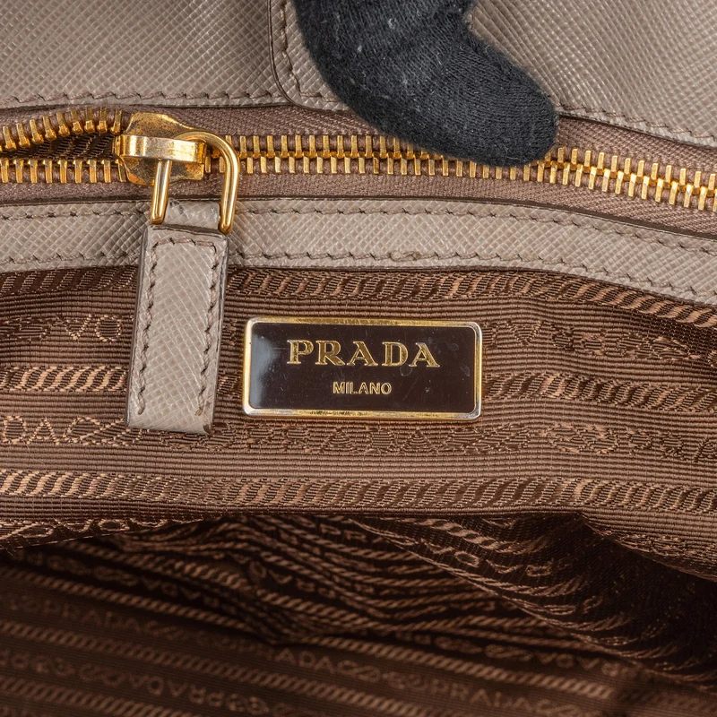 Prada Saffiano Leather Galleria Shopping Handbag