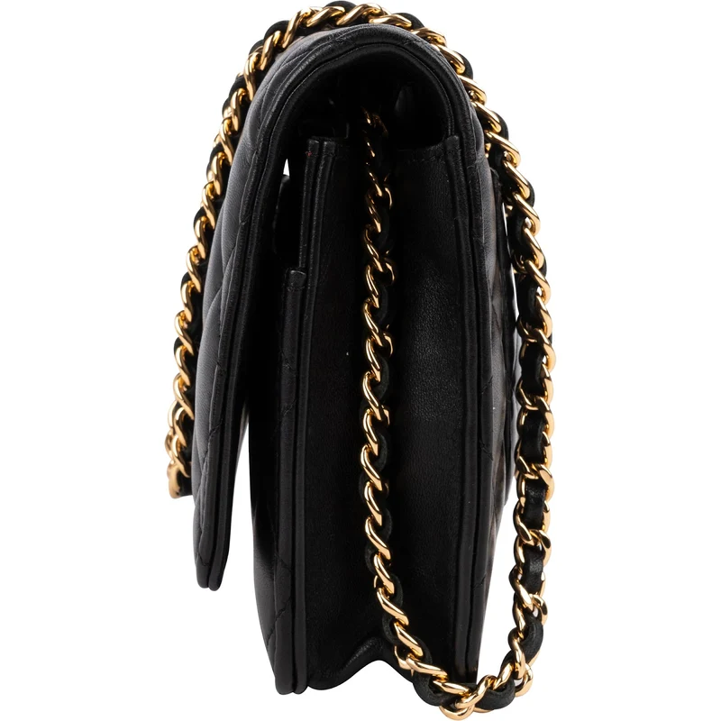 Chanel Quilted Lambskin Wallet On Chain Crossbody Bag