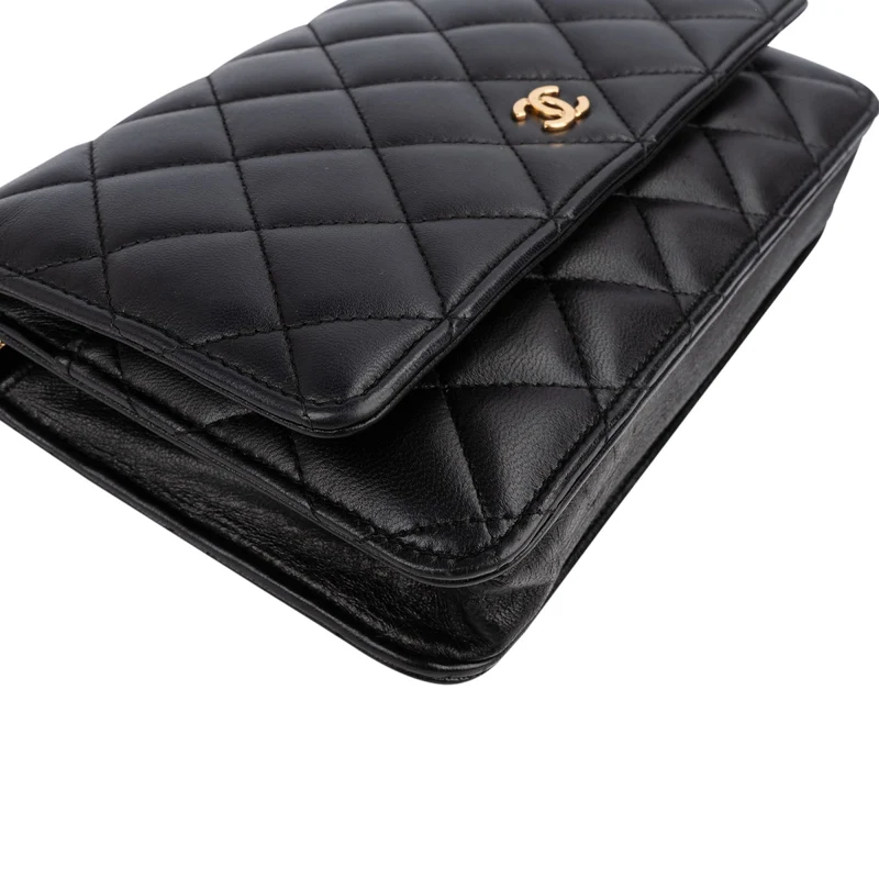 Chanel Quilted Lambskin Wallet On Chain Crossbody Bag