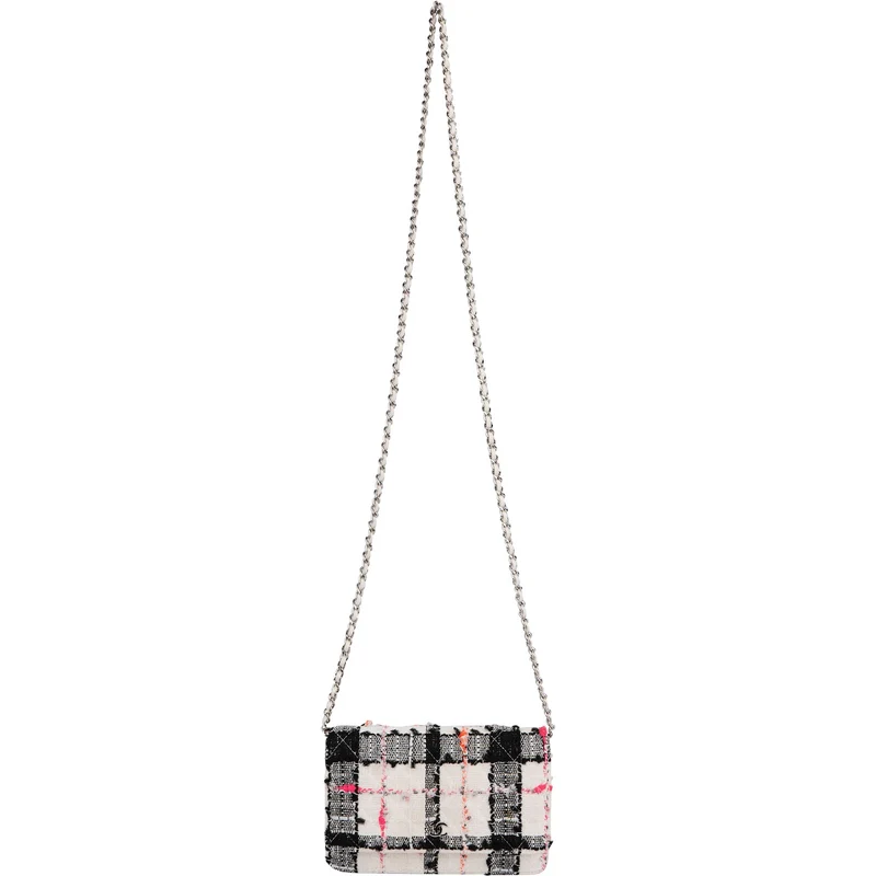 Chanel Limited Multicolor Tweed Wallet On Chain Crossbody Bag