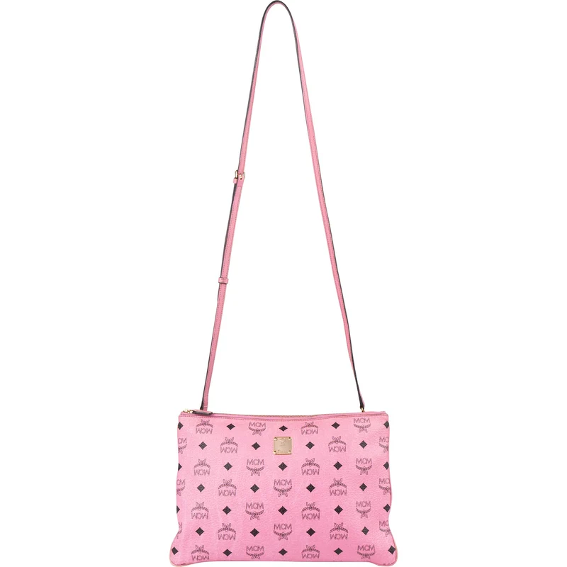 MCM Monogram Visetos Crossbody Clutch Bag