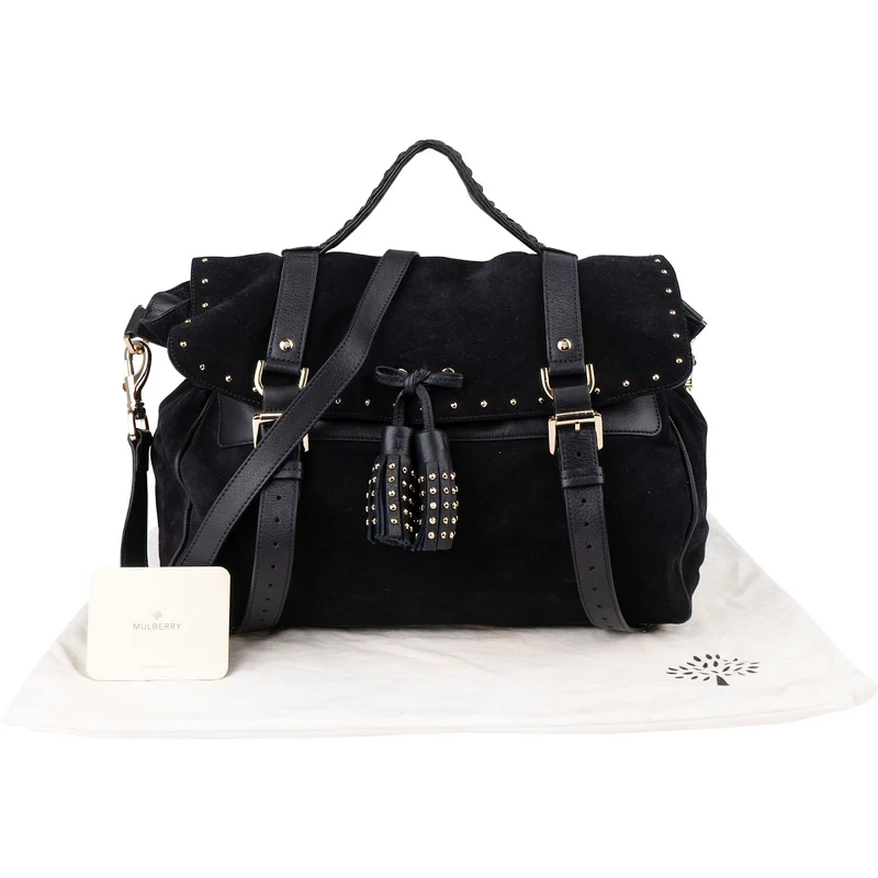 Mulberry Suede Cara Delevingne Medium Handbag