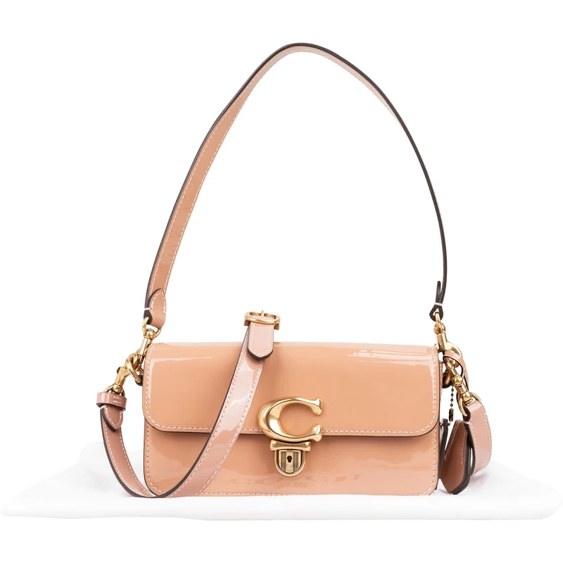Coach Patent Leather Studio Shoulder Handbag