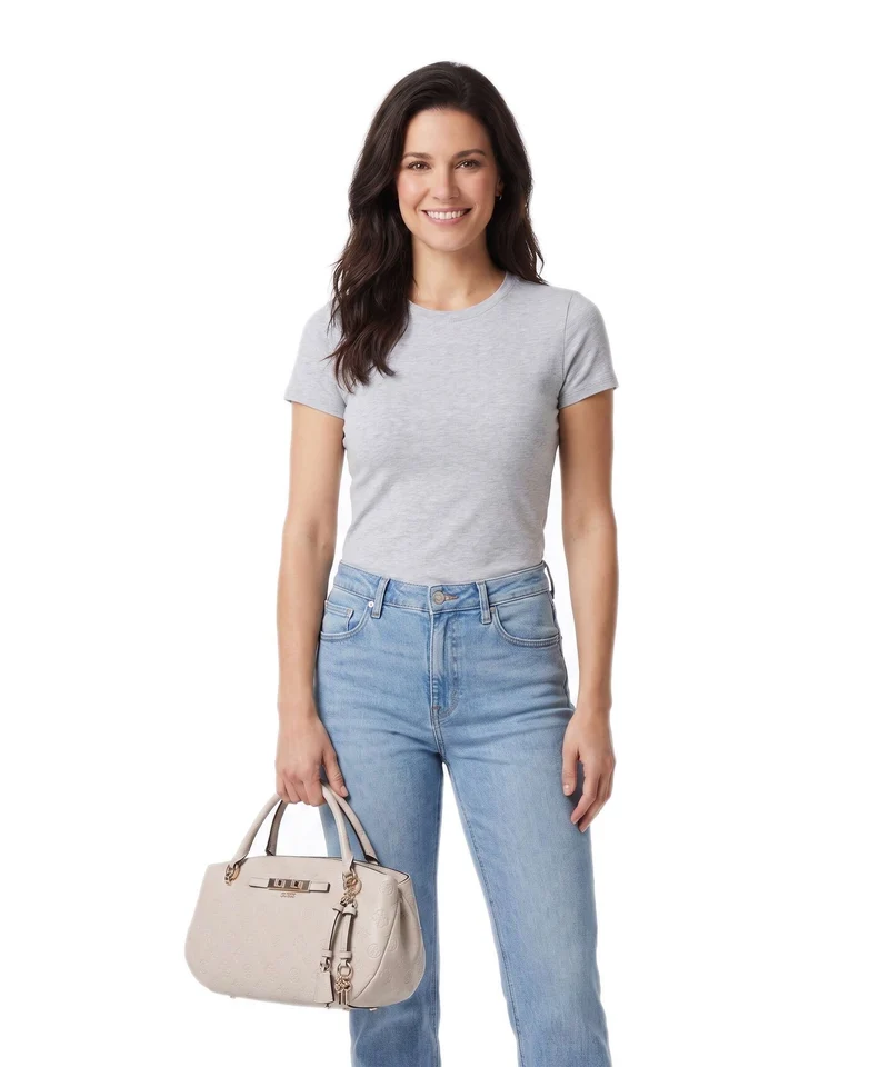 Guess Carmella Handtasche bone logo