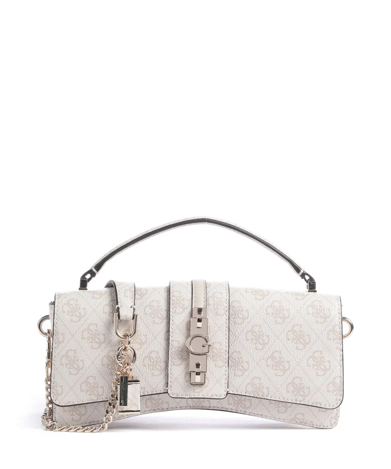 Guess Yvonne Logo Mini Handtasche stone logo