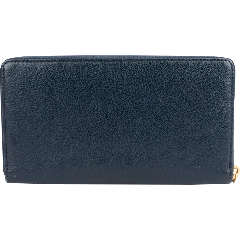 Balenciaga Classic Blue Continental City Zip Around Wallet