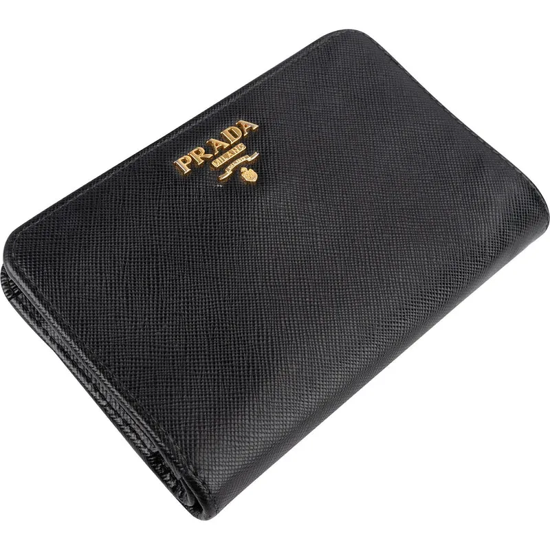 Prada Saffiano Leather Compact Wallet