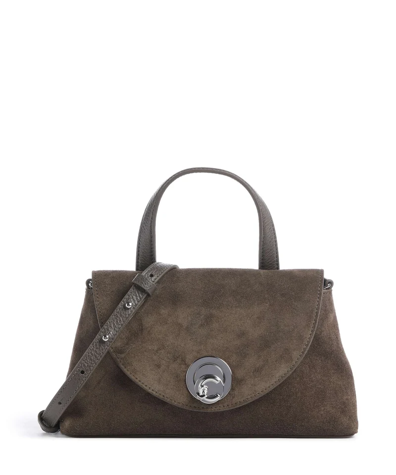 Coccinelle Nikla Suede Handtasche fango