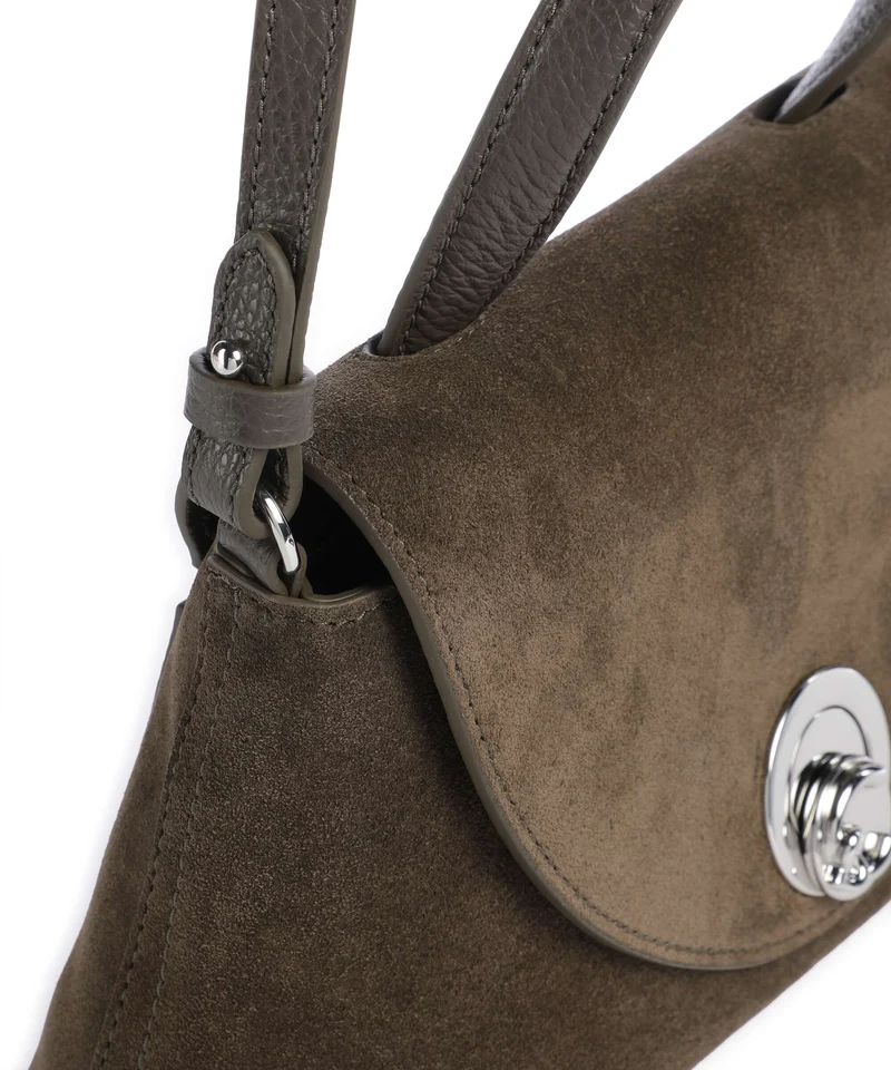 Coccinelle Nikla Suede Handtasche fango