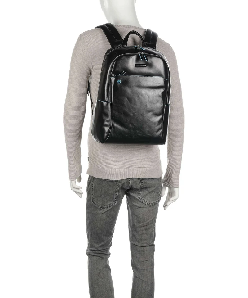 Piquadro Blue Square Laptop-Rucksack nero