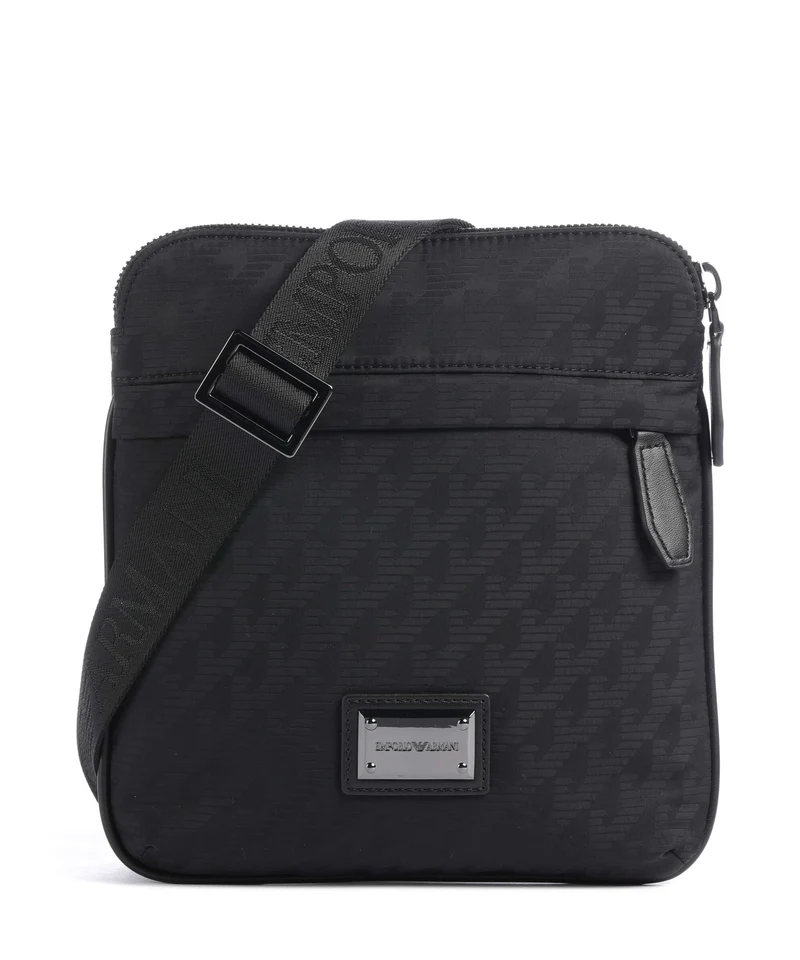 Emporio Armani Eagle All Over Umhängetasche black beauty