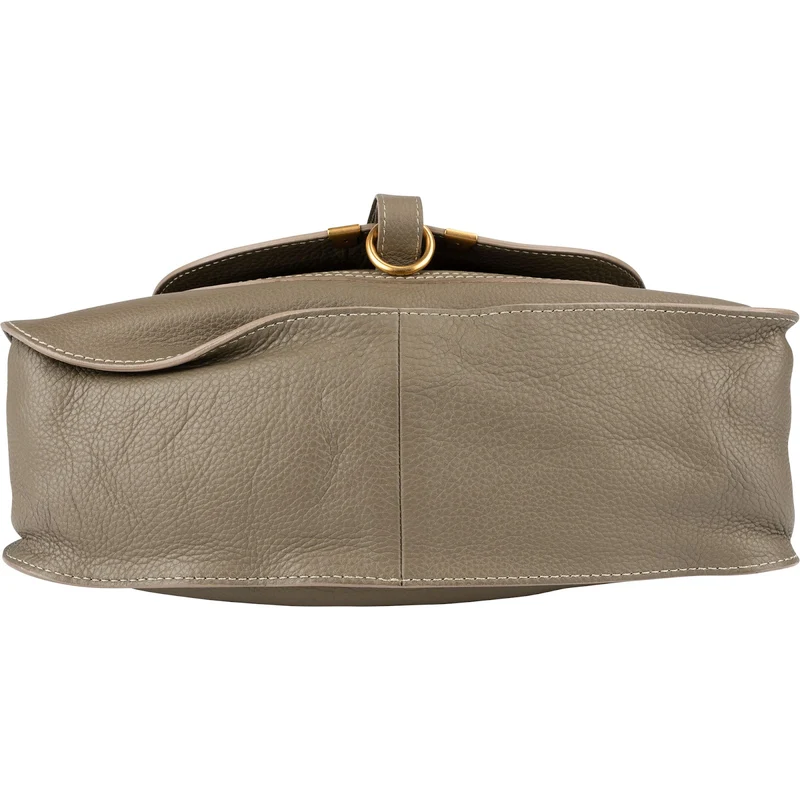 Chloé Grained Calfskin Marcie Double Carry Handbag