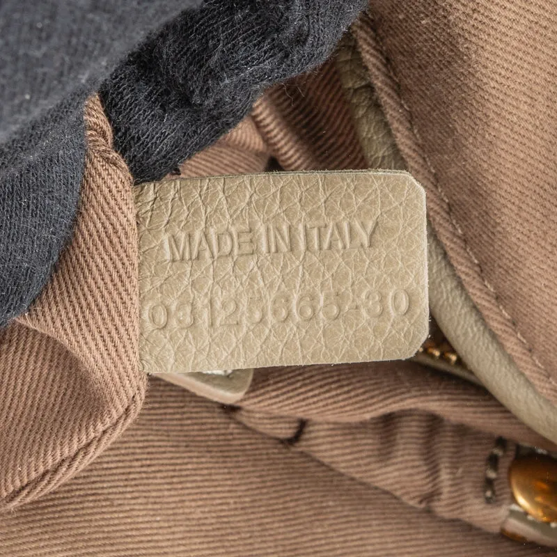Chloé Grained Calfskin Marcie Double Carry Handbag