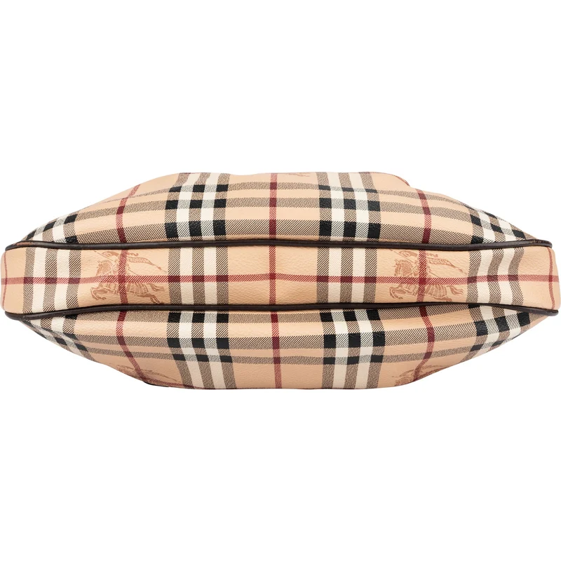 Burberry Nova-Check Monogram Equestrian Knight Shoulder Bag