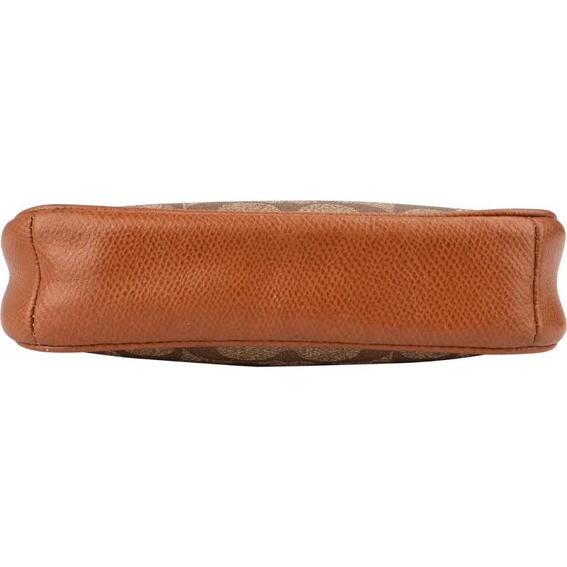 Coach Monogram Signature Canvas Chain Pochette Accessoires Handbag