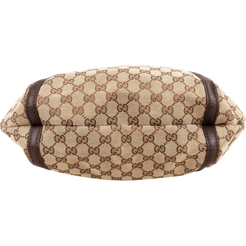 Gucci Monogram GG Canvas Indy Hobo Shoulder Bag