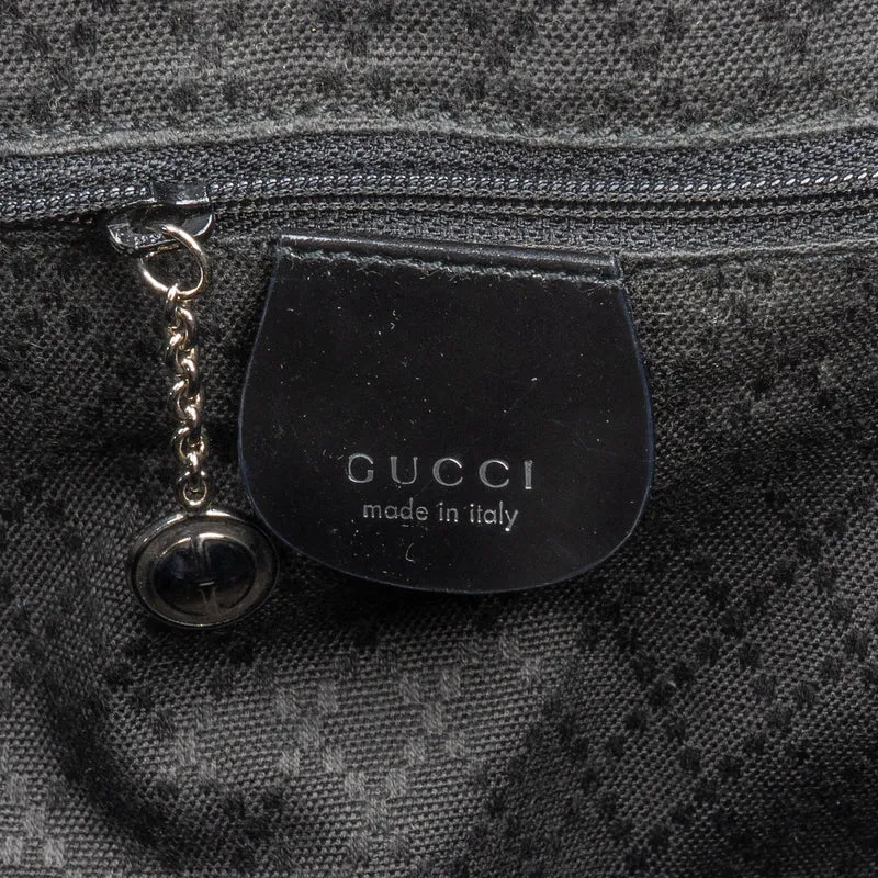 Gucci Nylon Bamboo Top Handle Handbag