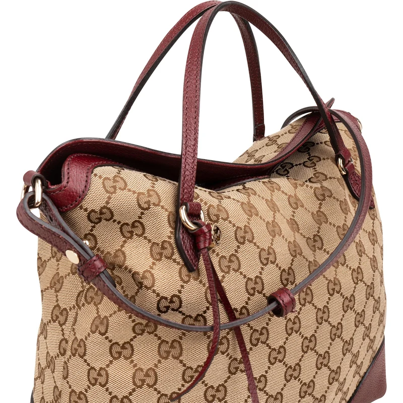 Gucci Monogram GG Canvas Bree Tote Handbag