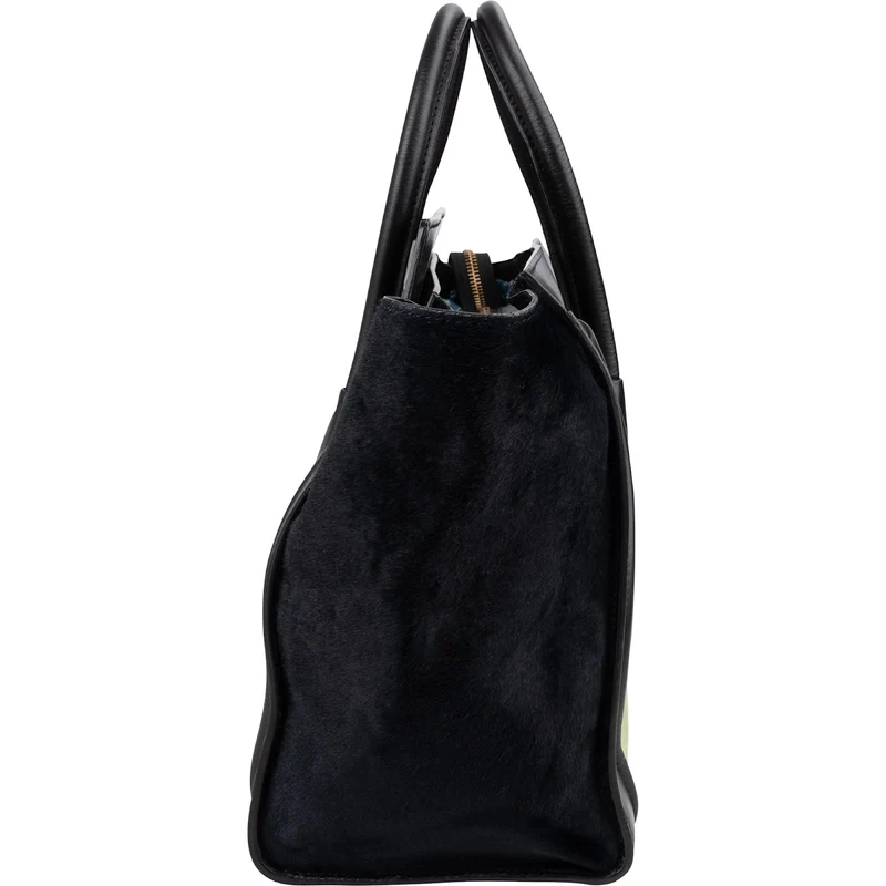 Céline Calf Hair Leather Luggage Handbag