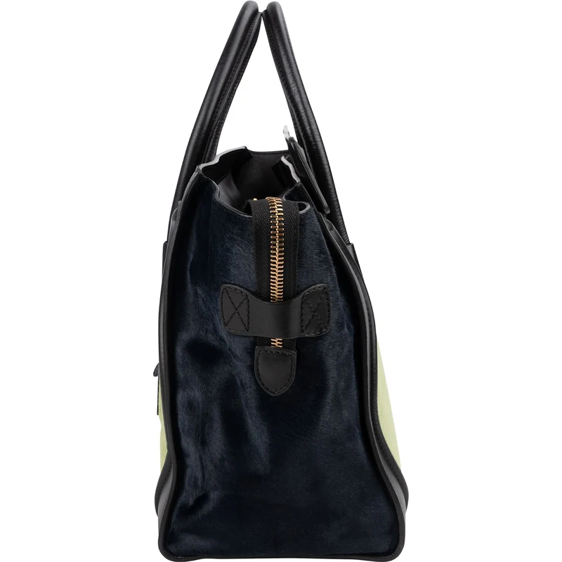 Céline Calf Hair Leather Luggage Handbag