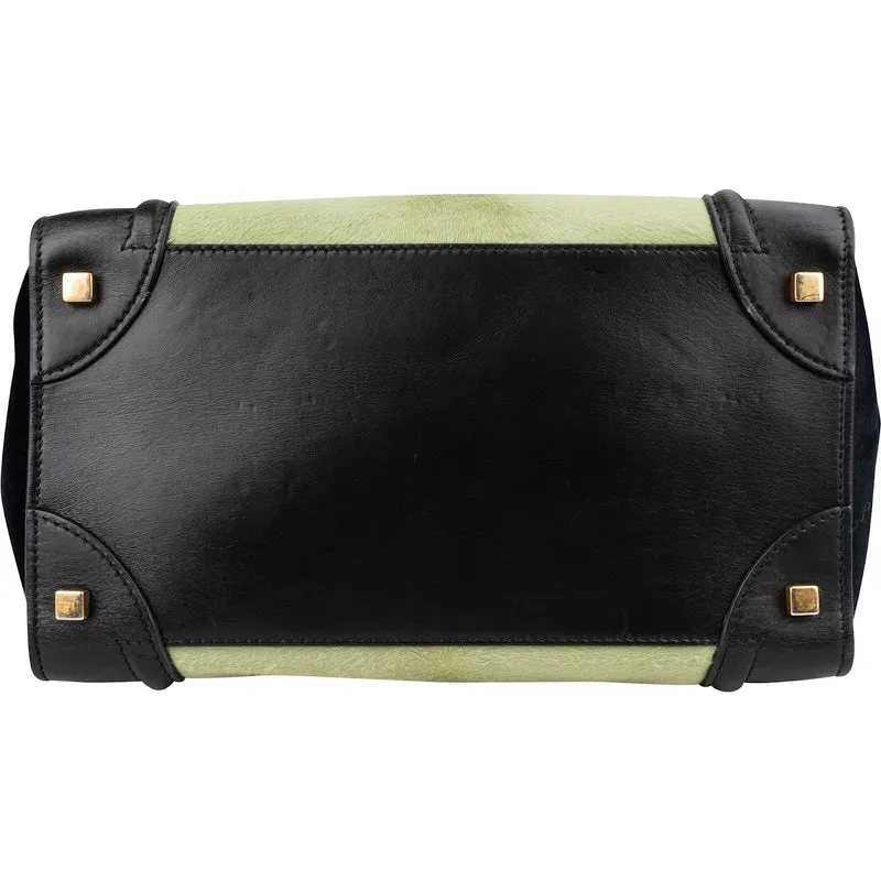 Céline Calf Hair Leather Luggage Handbag
