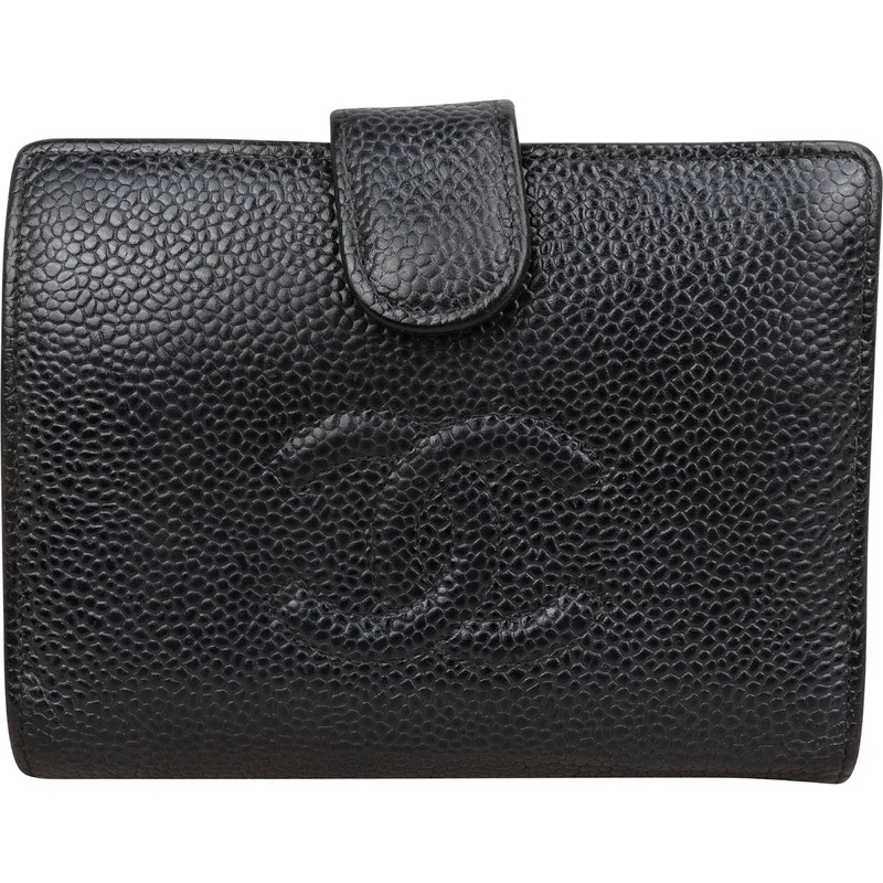 Chanel Caviar Leather CC Bifold Wallet