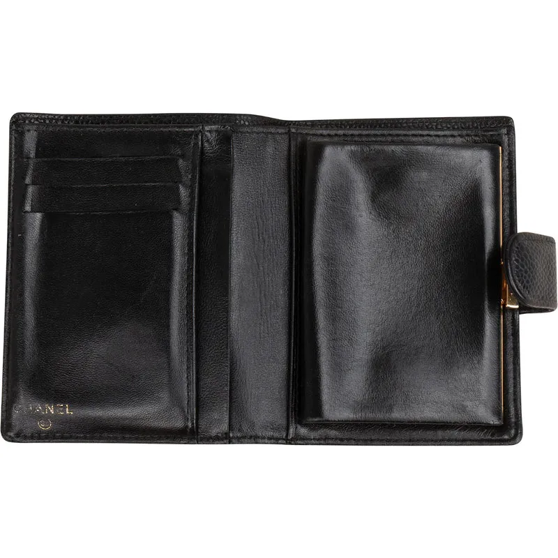 Chanel Caviar Leather CC Bifold Wallet