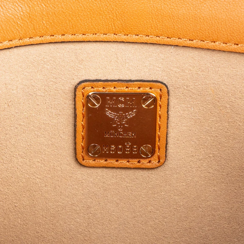 MCM Monogram Visetos Leather Patricia Wallet On Chain Crossbody Bag