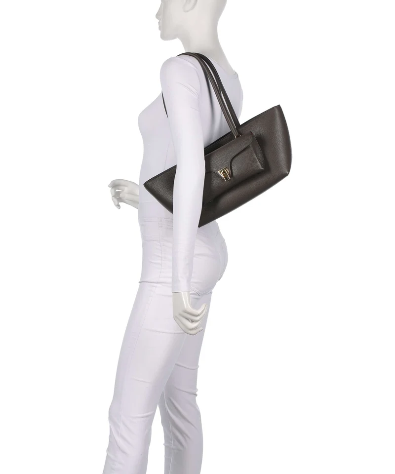 Coccinelle Beat Double Schultertasche fango