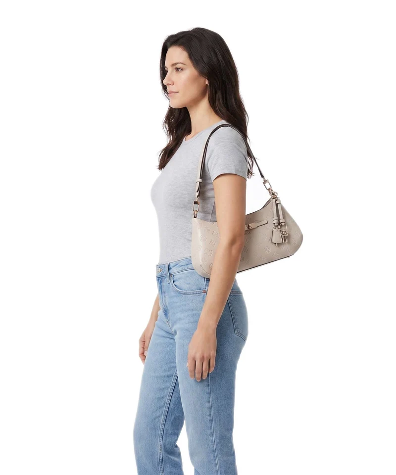 Guess Carmella Schultertasche bone logo