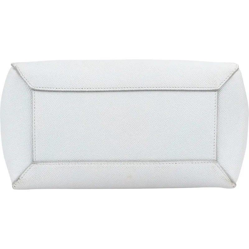 Céline Light Blue Leather Grained Calfskin Nano Belt Handbag