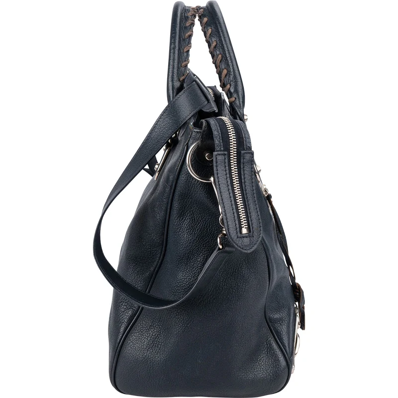 Balenciaga Blue Leather Giant City Handbag