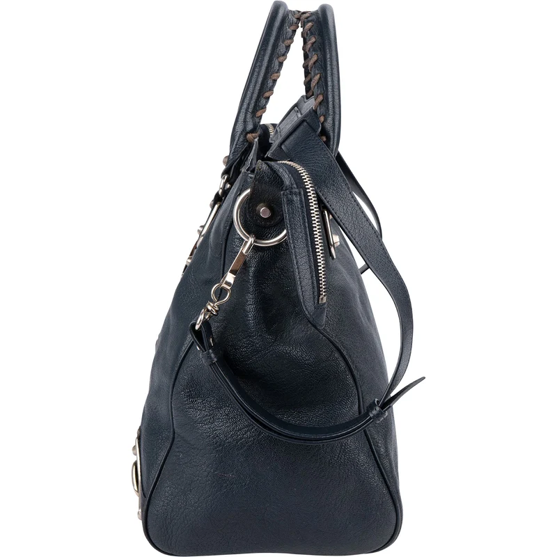 Balenciaga Blue Leather Giant City Handbag