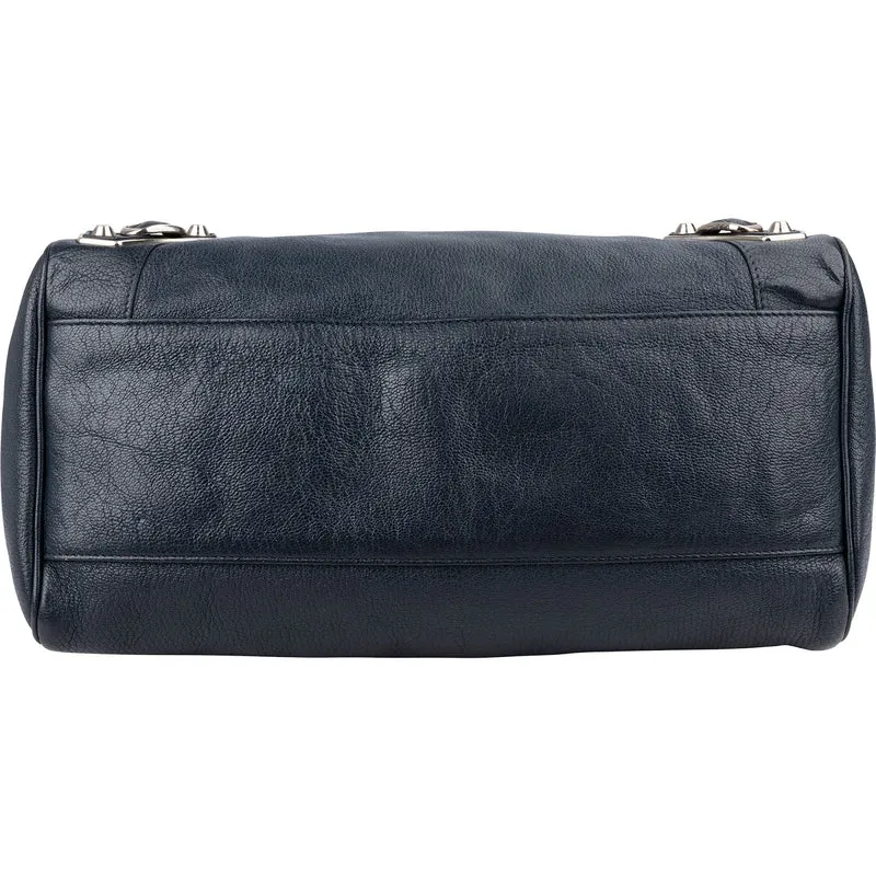 Balenciaga Blue Leather Giant City Handbag