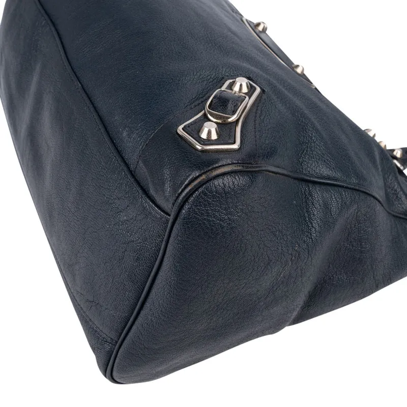 Balenciaga Blue Leather Giant City Handbag