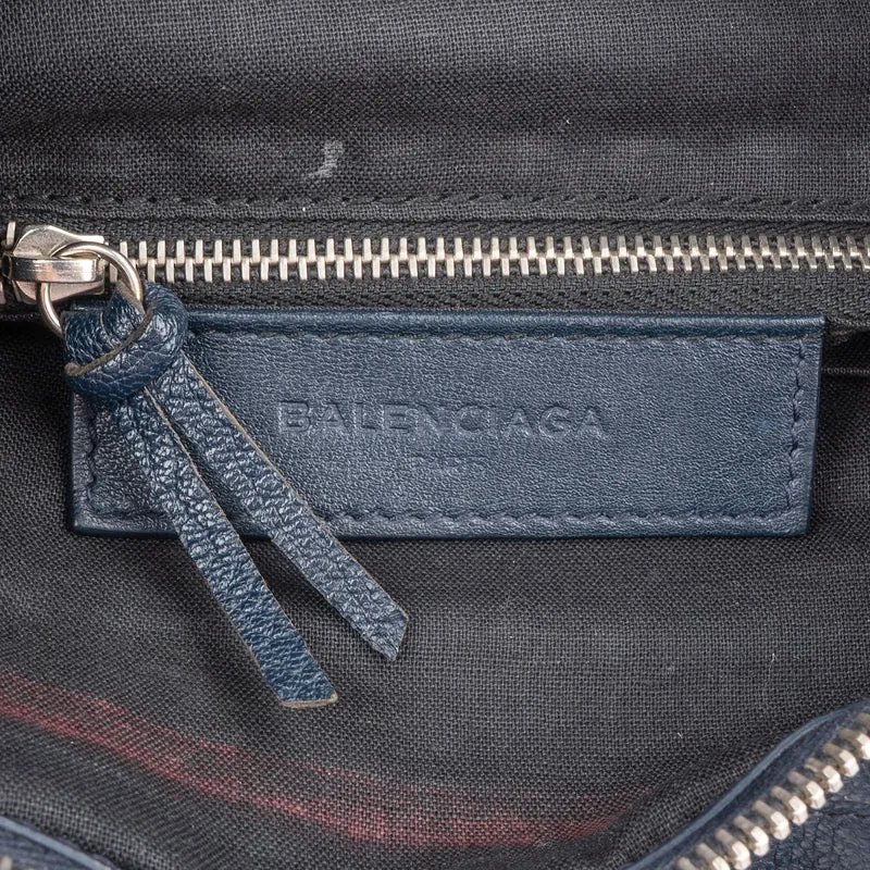 Balenciaga Blue Leather Giant City Handbag