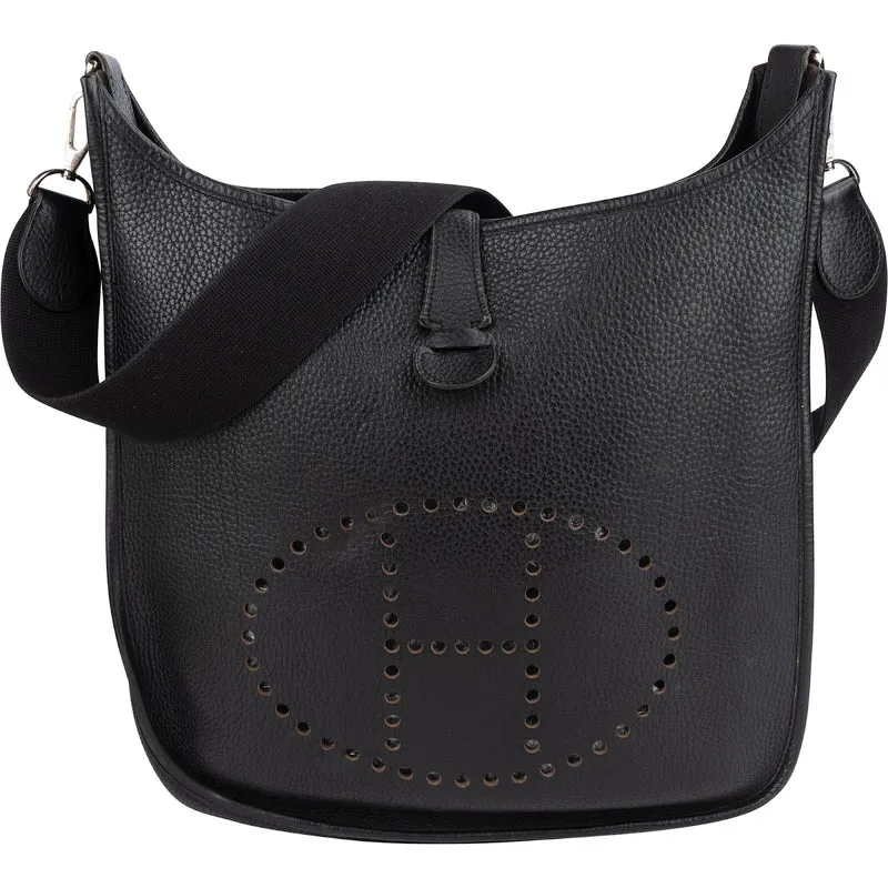 Hermès Taurillon Clemence Evelyne GM Crossbody Bag