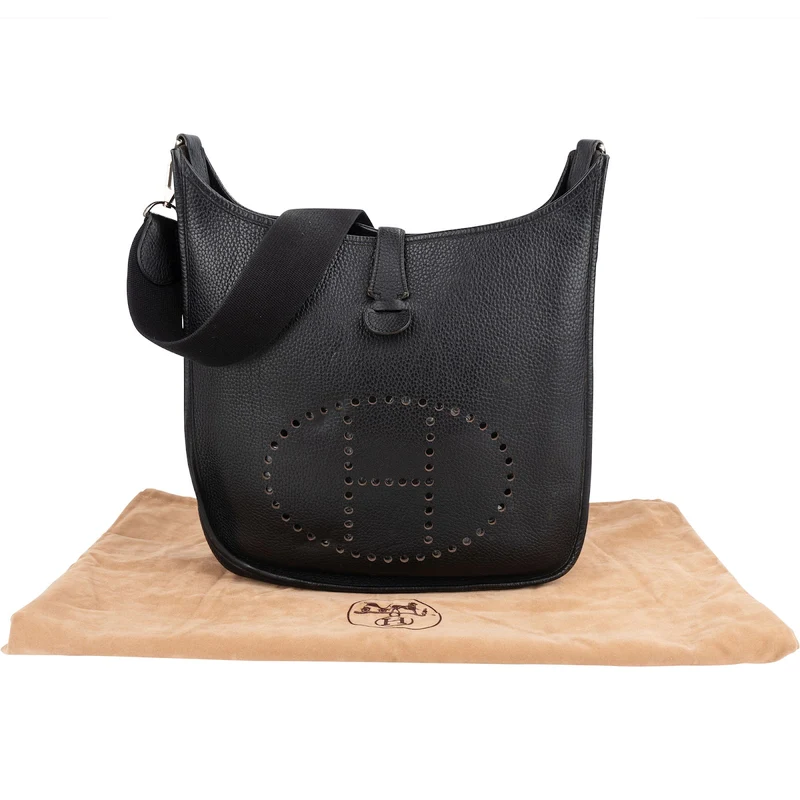 Hermès Taurillon Clemence Evelyne GM Crossbody Bag