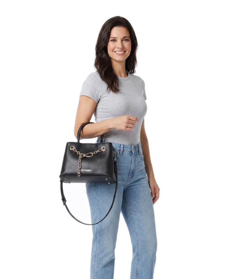 Steve Madden BROSALY Handtasche black/gold