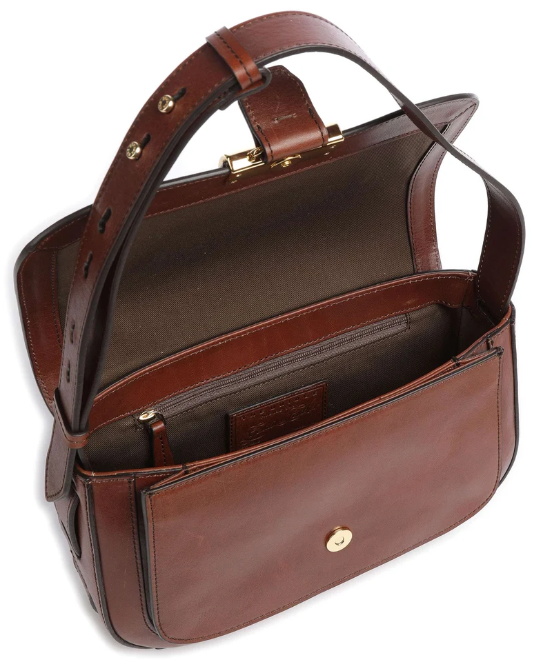The Bridge Benedetta Schultertasche marrone/oro